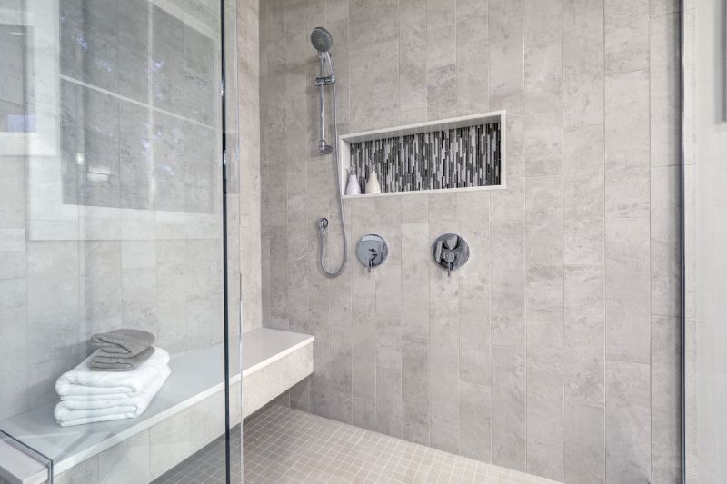 Corner Walk-in Shower with Niches